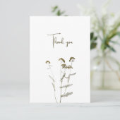 Bedankt kaart met wilde bloemen (Staand voorkant)