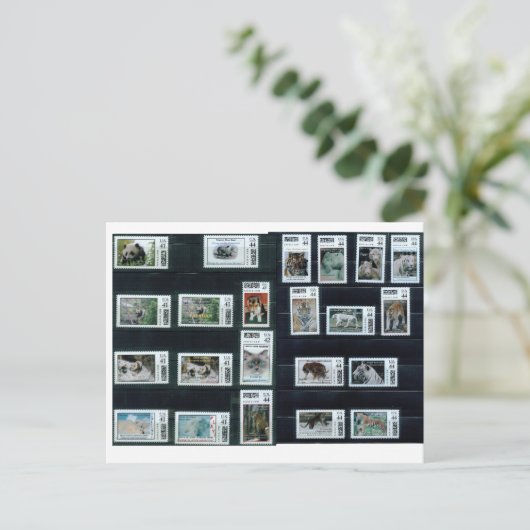 Bedankt! kaart/ongewoon briefkaart (Staand voorkant)