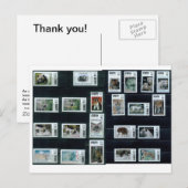 Bedankt! kaart/ongewoon briefkaart (Voorkant / Achterkant)
