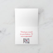 "BEDANKT KAART / RODE BESSEN OMHULD IN IJS / WINTE (Binnen)