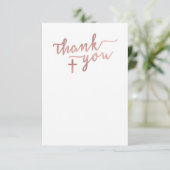 Bedankt Kaart, Roos Gold Cross Kaart (Staand voorkant)