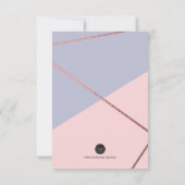 Bedankt Kaart, Roos Gold Cross Kaart (Achterkant)