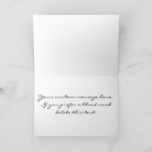 Bedankt Kaart Roze en Witte Streep Custom (Binnen)