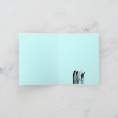 Bedankt kaart Ski Snow Blade (Binnen)