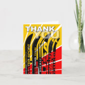 Bedankt kaart Ski Snow Blade Tall (Voorkant)