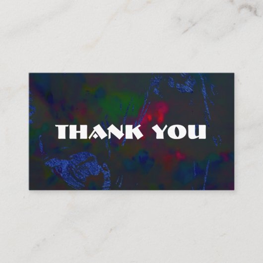 bedankt kaart visitekaartje (Voorkant)