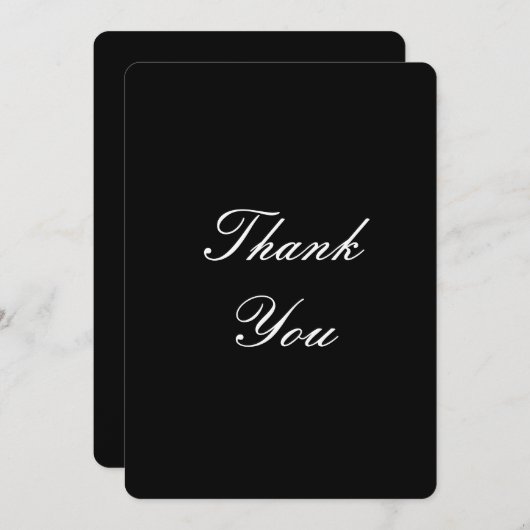 Bedankt kaart voor bruiloften (Voorkant / Achterkant)