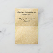Bedankt kaart voor de leraar Elegant Gold Design (Binnen)
