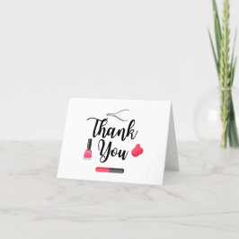 Bedankt kaart voor een Nail Tech of Esthetician