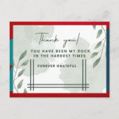 Bedankt kaart voor familie en vrienden (Voorkant)