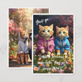 "Bedankt kaart voor het delen [experience] (Voorkant / Achterkant)