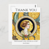Bedankt kaart voor vrienden (Voorkant / Achterkant)