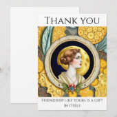Bedankt kaart voor vrienden (Voorkant / Achterkant)