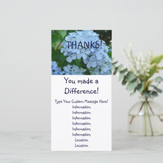 Bedankt! Kaarten die je hebt onderscheiden! Hartel (Staand voorkant)