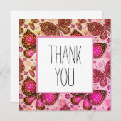 Bedankt kaarten vlinders (Voorkant / Achterkant)