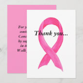 Bedankt kaarten voor bijdragen aan kankeronderzoek (Voorkant / Achterkant)