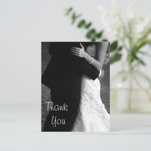 Bedankt kaarten voor de bruiloft (Staand voorkant)
