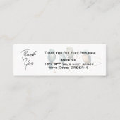 Bedankt Kaartkortingscode QR Verpakking Invoegen Mini Visitekaartje (Voorkant)