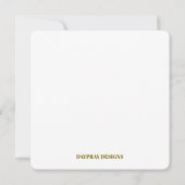 BEDANKT KAARTVIERKANT - PEONY KAART (Achterkant)