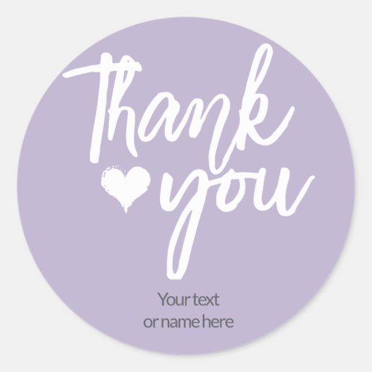 Bedankt kalligrafische sticker (Voorkant)