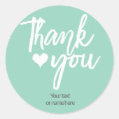 Bedankt kalligrafische sticker (Voorkant)