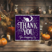 Bedankt Katten en spinnenwebben Halloween Poster