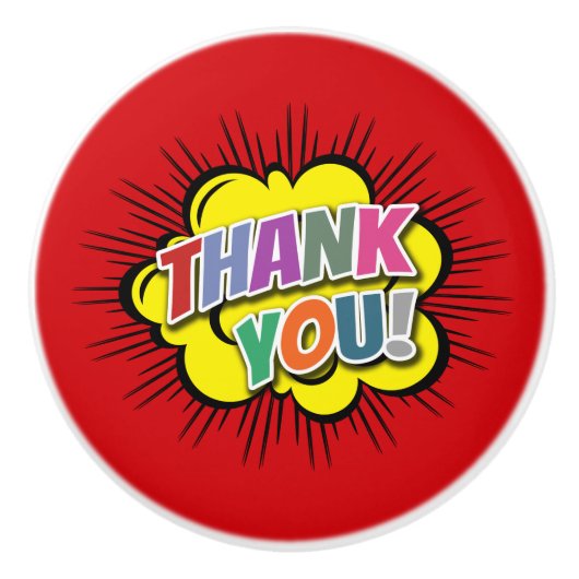 Bedankt Keramische Knop (Voorkant)