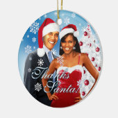 Bedankt, kerstkerstversiering keramisch ornament (Links)