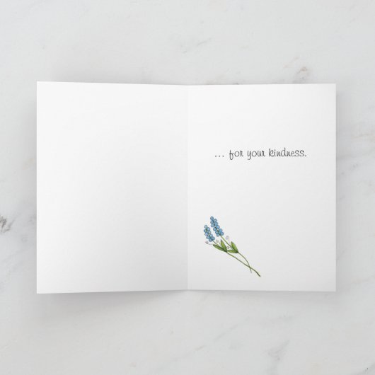 Bedankt Kindness-kaart (Binnen)