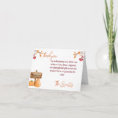 Bedankt, kleine pompoen bedankkaart (Voorkant)