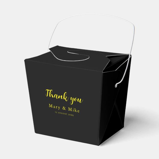 Bedankt kleine take out gunstbox voor elke gelegen bedankdoosjes (Voorkant Zijde)