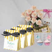 Bedankt kleurrijke gele strepen Verjaardag Bedankdoosjes