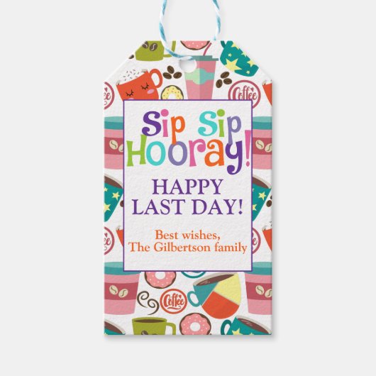 Bedankt Koffie Bedankt Cadeaulabel (Voorkant)