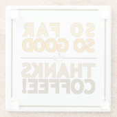 Bedankt Koffie Glazen Onderzetter (Achterkant)