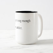 Bedankt koffie tweekleurige koffiemok (Voorkant rechts)