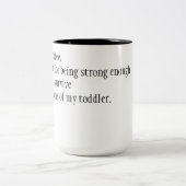 Bedankt koffie tweekleurige koffiemok (Center)