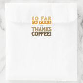 Bedankt Koffie Vierkante Sticker (Tas)