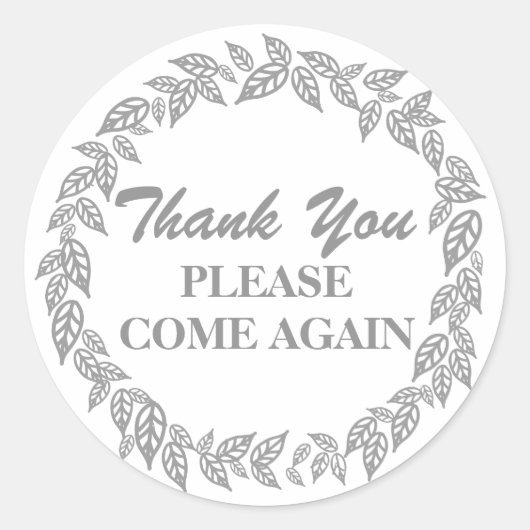 Bedankt kom alsjeblieft weer op maat Stickers (Voorkant)