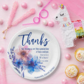 💍Bedankt Korenbloemen en Lavendel Papieren Bordje (Feest)