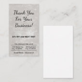 Bedankt Korting Visitekaartje (Voorkant / Achterkant)