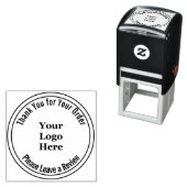 Bedankt, laat een Review Business Logo achter Zelfinktende Stempel (In situ)