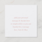 BEDANKT LABEL blush roze witte borstel lettertype (Achterkant)