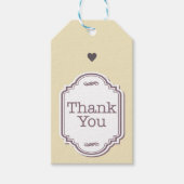 Bedankt label cadeaulabel (Voorkant)