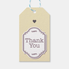 Bedankt label cadeaulabel