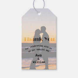 Bedankt Label voor het meedoen aan het feest Cadeaulabel