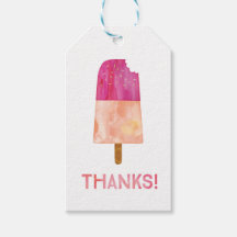 Bedankt labels | Favoriet labels | Roze ijslolly