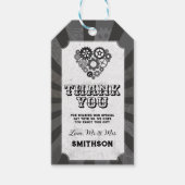 Bedankt Labels Wedding Steampunk Wedding Hearts Cadeaulabel (Voorkant)