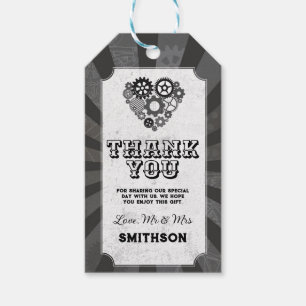 Bedankt Labels Wedding Steampunk Wedding Hearts Cadeaulabel