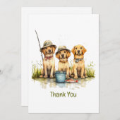 Bedankt Labrador Retriever Dogs Gevist (Voorkant / Achterkant)