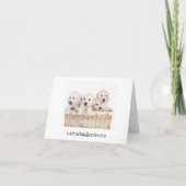 Bedankt Labrador Retriever Puppy Dogcard (Achterkant)